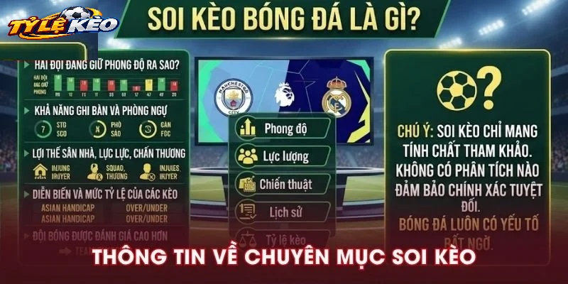 Các Yếu Tố Cốt Lõi Khi Soi Kèo Bóng Đá